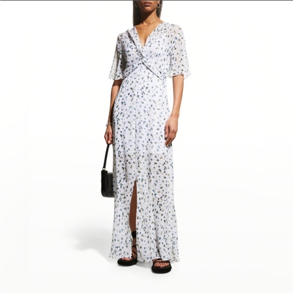 NWT rag & bone Tamar Sheer Floral Print
Maxi Dress White
